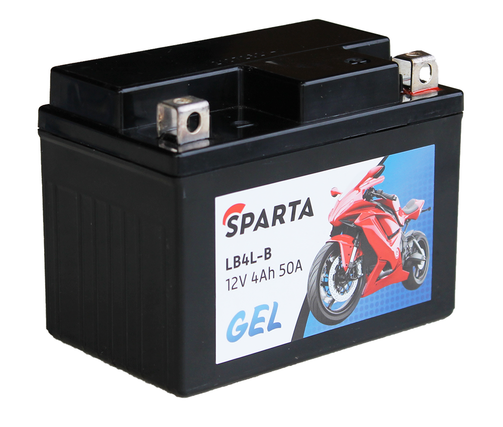 Аккумулятор SPARTA GEL 4 Ач 50 А (80х90х120) обратная полярность