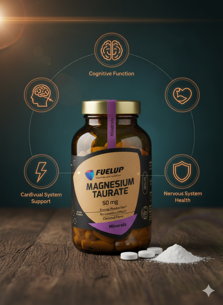 FuelUp Magnesium Taurate 50 mg 120 tablets , ФуелУП Магнесиум Таурате