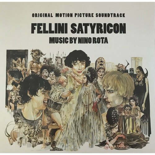 Fellini Satyricon Music By Nino Rota Original Motion Picture Soundtrack Lime Vinyl (LP) Rustblade Records Music fellini satyricon music by nino rota original motion picture soundtrack lime vinyl lp rustblade records