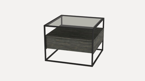 Изображение товара Стол журнальный "Эйден" (интра), квадратный, с ящиком, 60х60х45.8 см