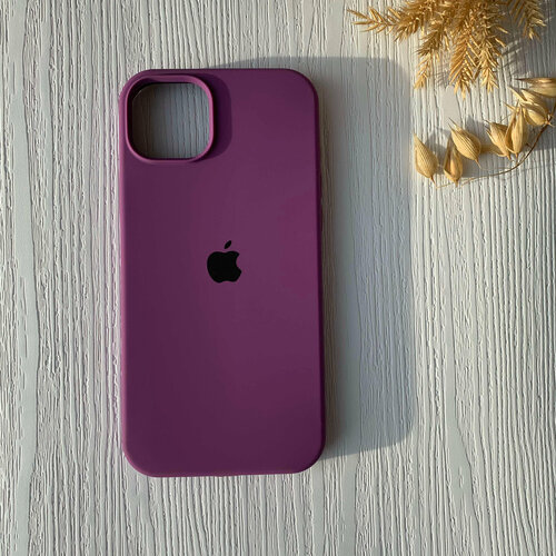 Чехол на Apple iPhone 15 Plus / Айфон 15 Плюс фиолетовый, матовый, силиконовый, Soft Touch