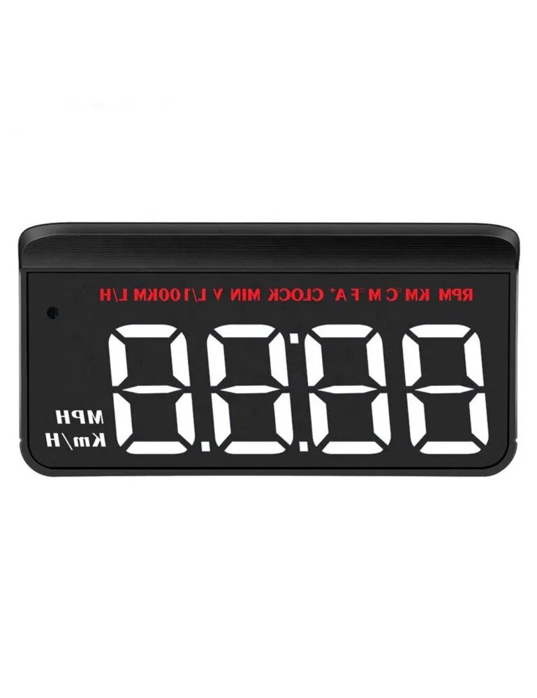 Проекционный дисплей M5 (HUD) с подключением через OBD2 (белый) — фото 2
