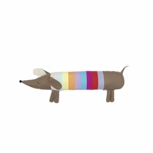 Валик Такса Лори коротышка цветная 60 см LoveBabyToys