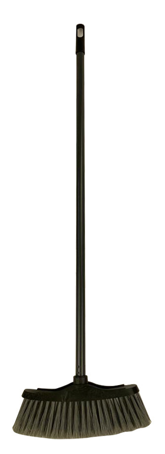 Щетка средняя для уборки, с длинной ручкой 80 см , серый, In`loran, арт. MS-032GR