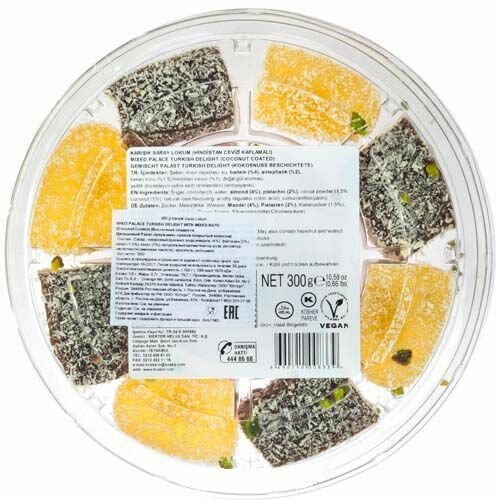 Рахат-лукум дворцовый , с миксом из орехов в кокосовой стружке, Koska, 300 г" - фото №8