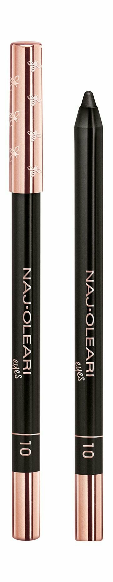 Водостойкий карандаш для глаз 10 matte black Naj Oleari Luminous Eye Pencil