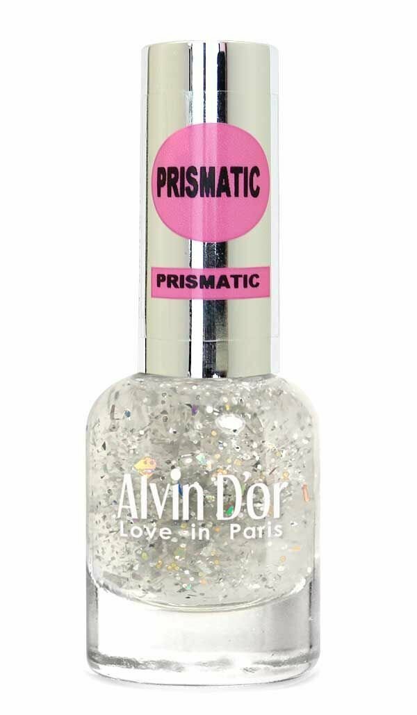 Alvin D'or, Лак для ногтей PRISMATIC тон 23 (серебряный неон)
