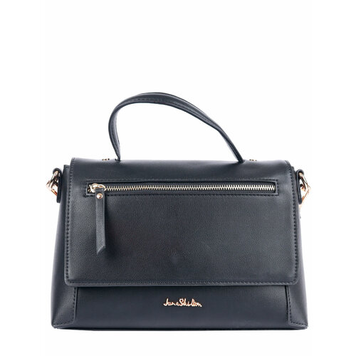 фото Сумка сэтчел jane shilton h1353black, фактура гладкая, черный