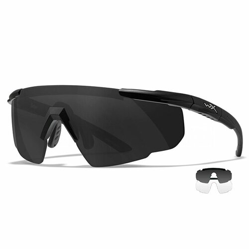 Солнцезащитные очки Wiley X Saber Adv 315, бесцветный, черный