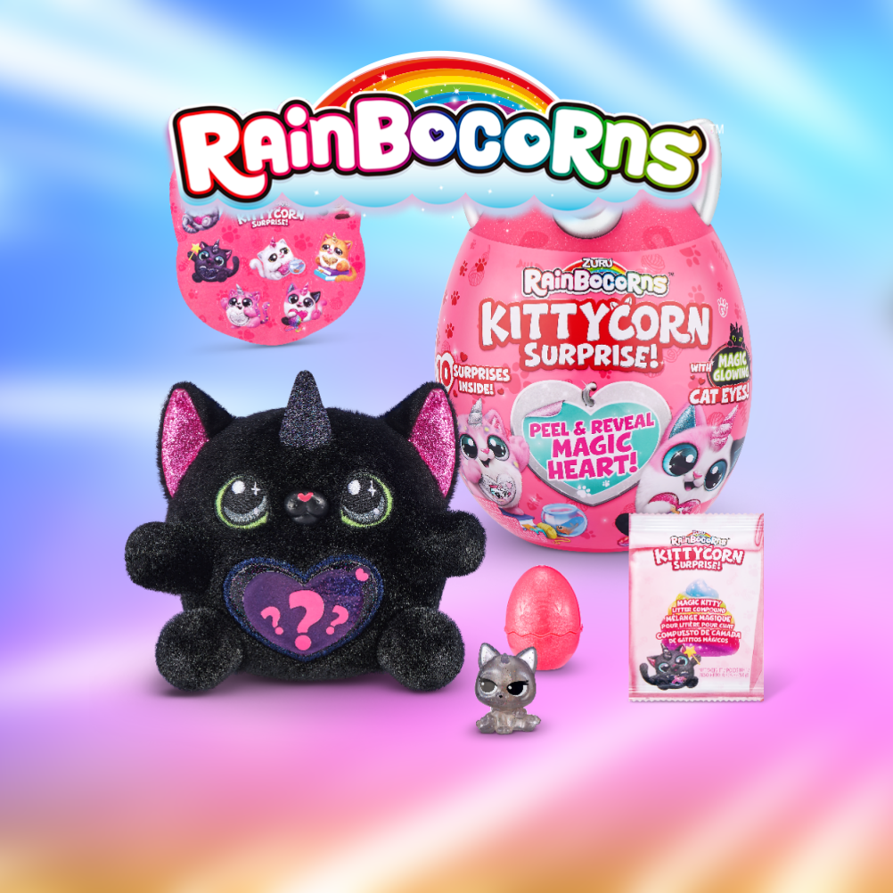 Игрушка ZURU Rainbocorns Kittycorn Surprise яйцо зуру котенок киттикорн серый 19 см