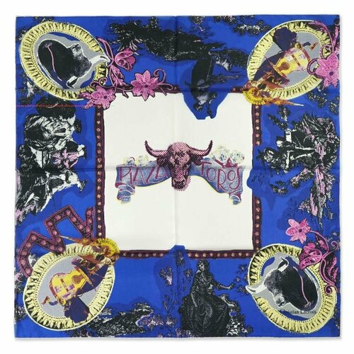 фото Платок christian lacroix,70х70 см, мультиколор, синий