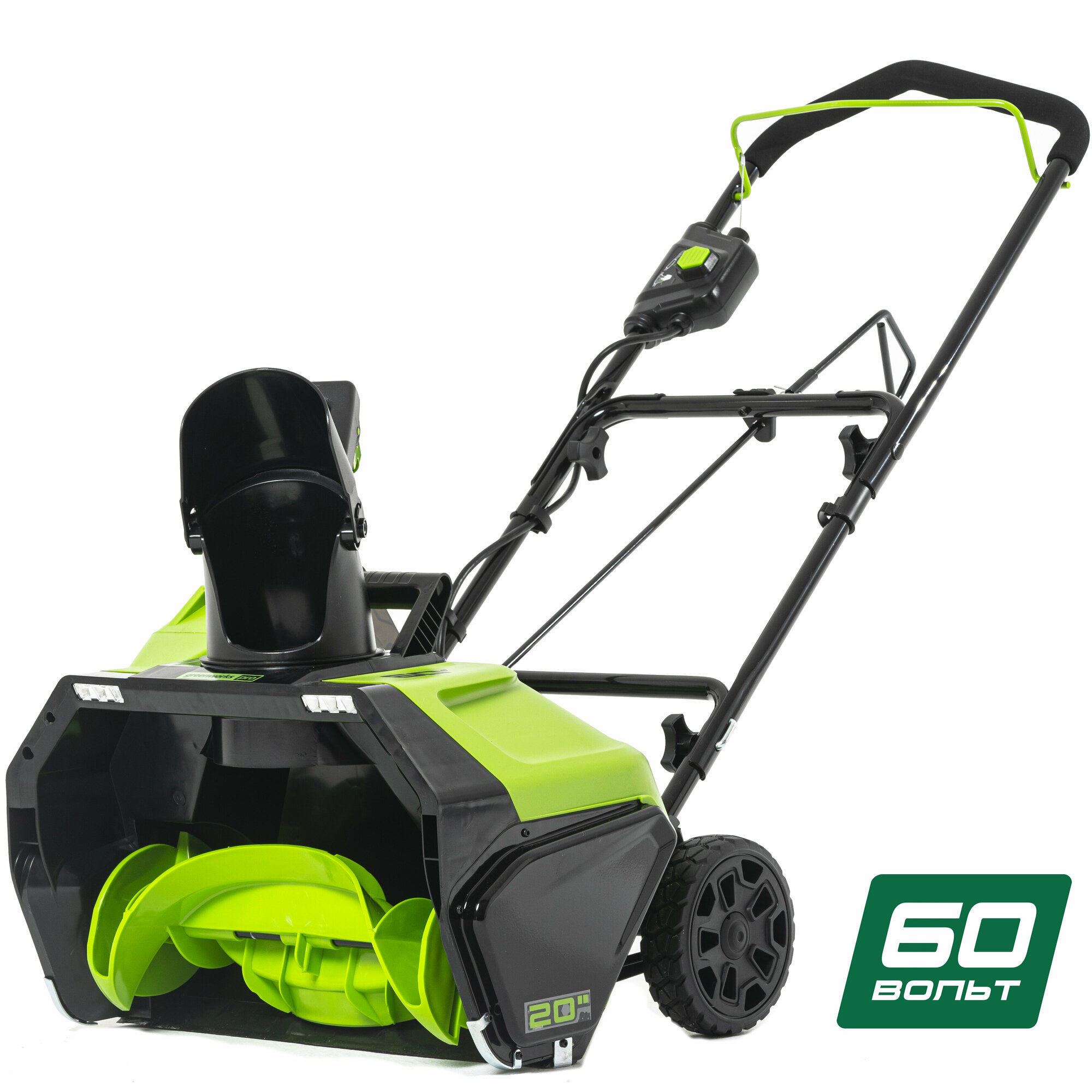 Снегоуборщик аккумуляторный Greenworks GD60PST, 60V, 51 см, бесщеточный, без АКБ и ЗУ, 2602907