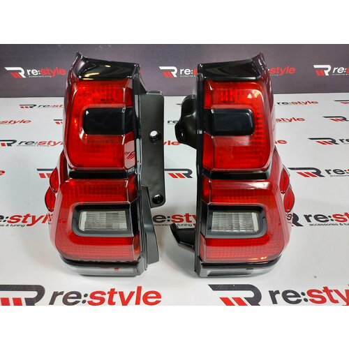 Стоп-сигналы фонари фары на Toyota Land Cruiser Prado 150 2009-2017 года стиль 2018 Vland Красные