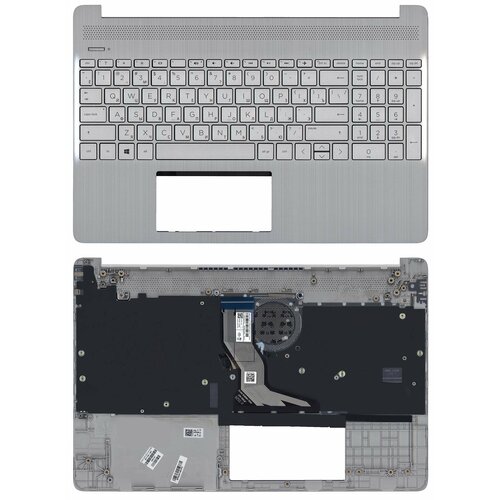 Клавиатура для ноутбука HP 15S-EQ 15S-FQ топкейс серый