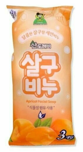Sandokkaebi Туалетное мыло с ароматом абрикоса 90гх3шт Корея