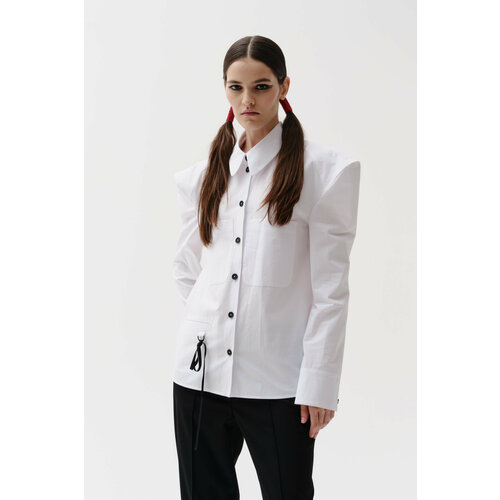 Блуза  ХакаМа, размер 48, белый