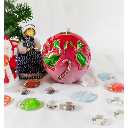 Энергетическая Свеча Selana Rejini Новогодний шар, красный