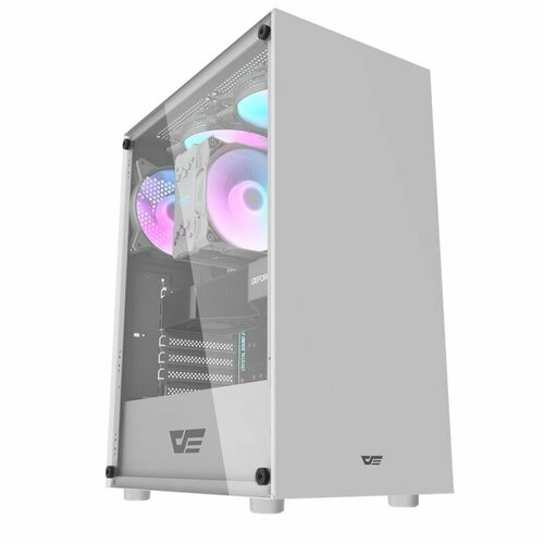 Корпус darkFlash DK100 ATX, Midi-Tower, без БП белый (DK100-WH)