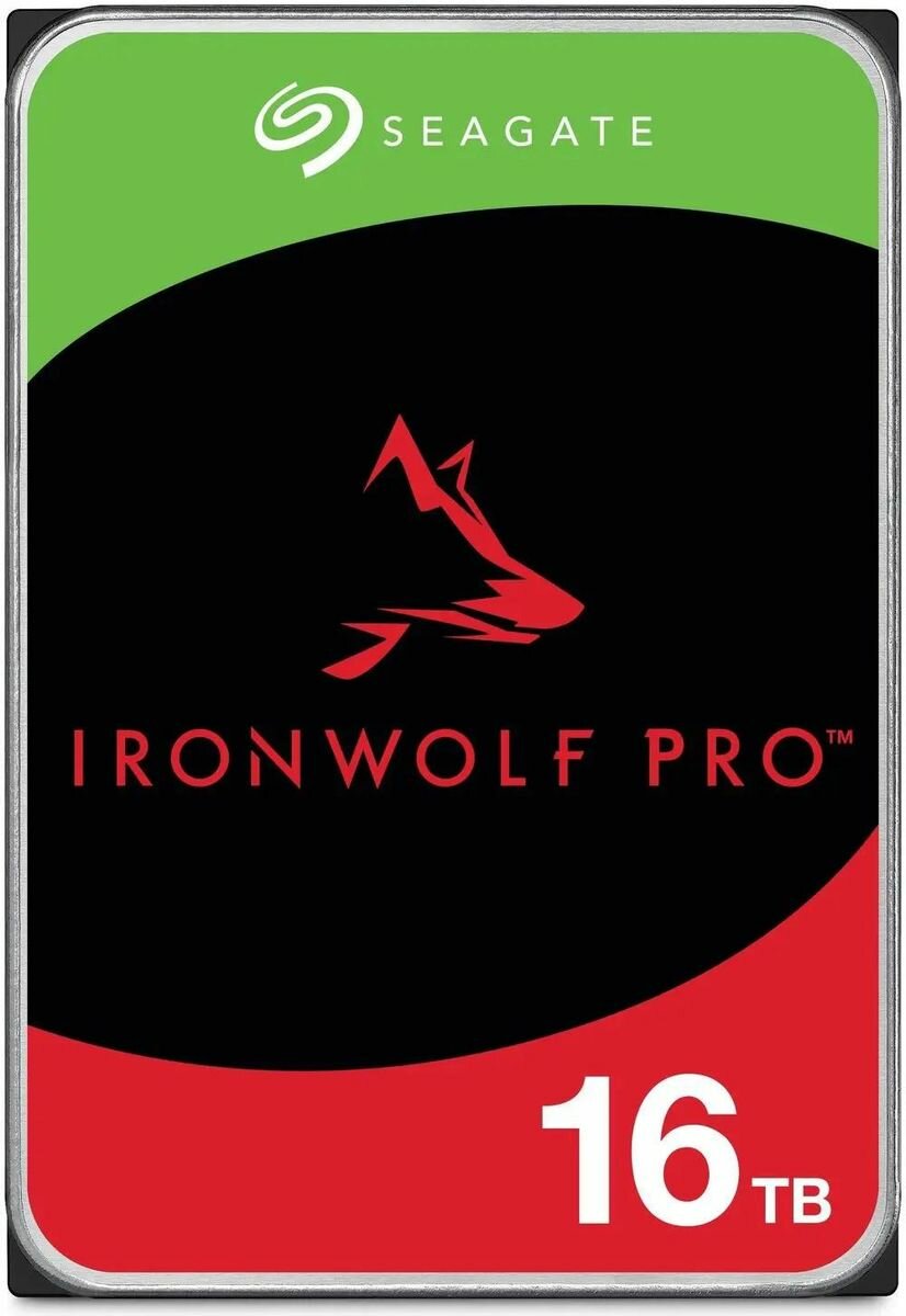 Жесткий диск Seagate Ironwolf Pro ST16000NT001, 16ТБ, HDD, SATA III, 3.5"