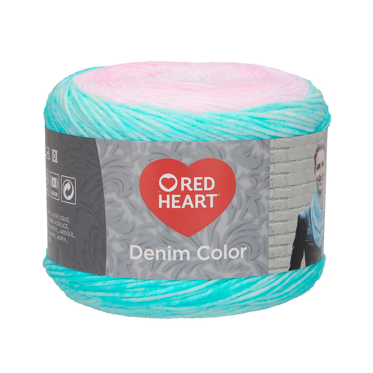 Пряжа для вязания Red Heart 'Denim color' 150г, 340м (100% акрил) (4 лилия), 3 мотка