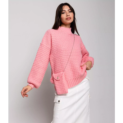 Свитер DommoD, размер 46-50, розовый свитер dommod размер 46 серый