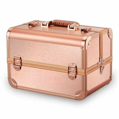 Бьюти-кейс OKIRO, , розовое золото бьюти кейс для хранения косметики okiro cwb 8315 золотой бриллиант чемоданчик для косметики органайзер для бижутерии бьюти бокс для мастера