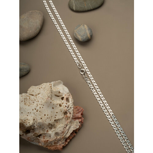 Цепь Вознесенский ювелирный завод, серебро, 925 проба, серебрение, длина 50 см, средний вес 5.5 г, , серебристый