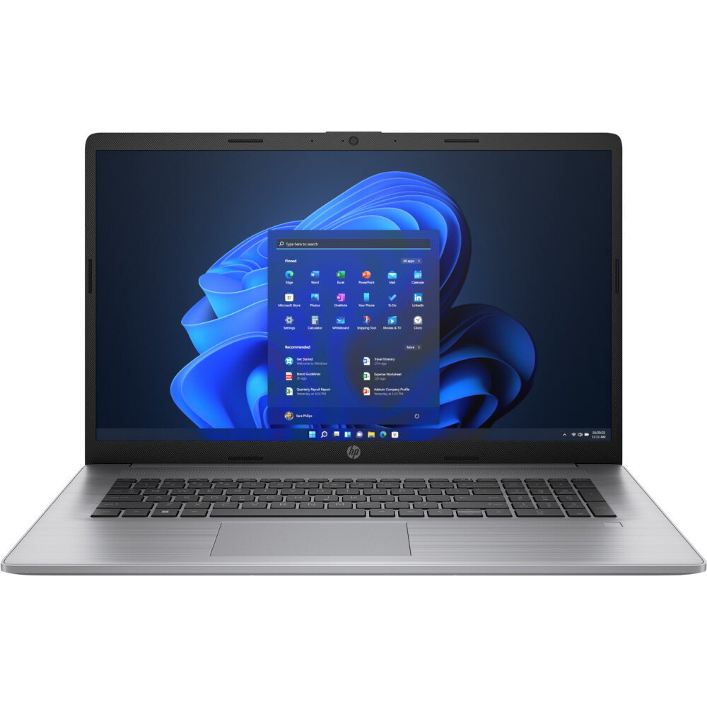 Ноутбук HP ProBook 470 G9, 17.3" (1920x1080) IPS/Intel Core i7-1255U/8ГБ DDR4/512ГБ SSD/GeForce MX550 2ГБ/Без ОС, серебристый (6S7D5EA)