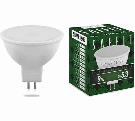 Светодиодная лампа SAFFIT 9W 230V GU5.3 2700K, SBMR1609 55084