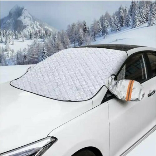 Защитная накидка для лобового стекла магнитная с ушами для боковых зеркал 1059₽