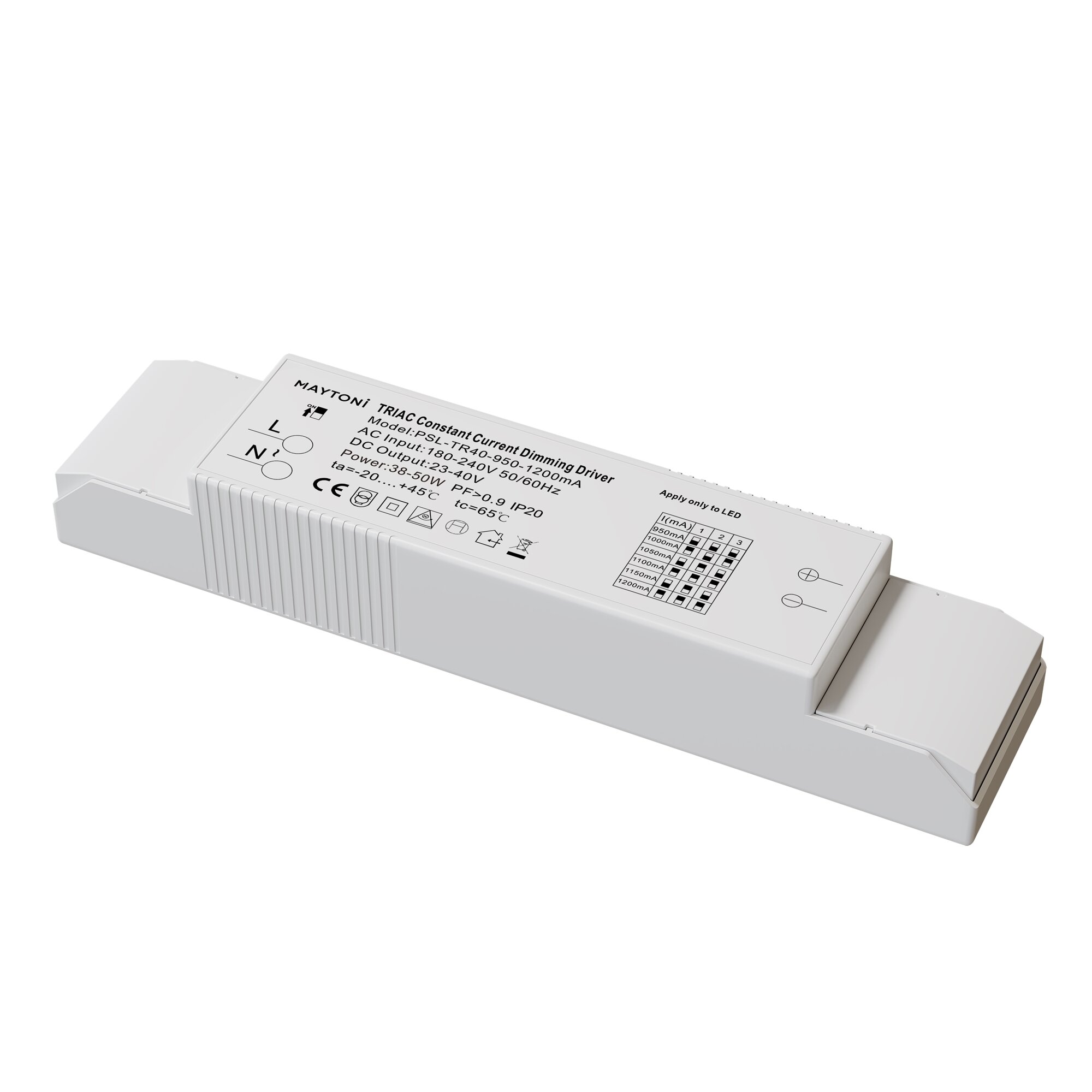 Источник питания 38-50W Maytoni Triac PSL-TR40-950-1200mA