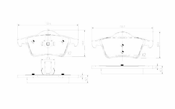 Zekkert Колодки тормозные задние для Volvo S60 00- S70 98- S80 98- V70 I-II 96- XC70 Cross Country 97-