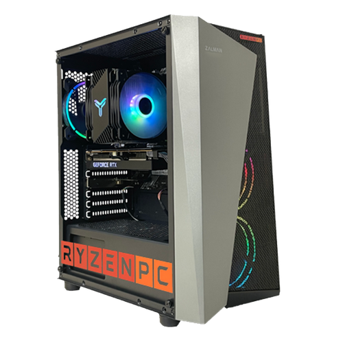 Настольный компьютер RyzenPC COMPROMISE 83520809 (AMD Ryzen 3 4100 3.8 ГГц, AMD A520, 16 DDR4, SSD: 500, NVIDIA GeForce GTX 1660 SUPER 6 Гб, WI-FI, Без привода, 550 Вт, Zalman S4 Plus Black, ОС не установлена)