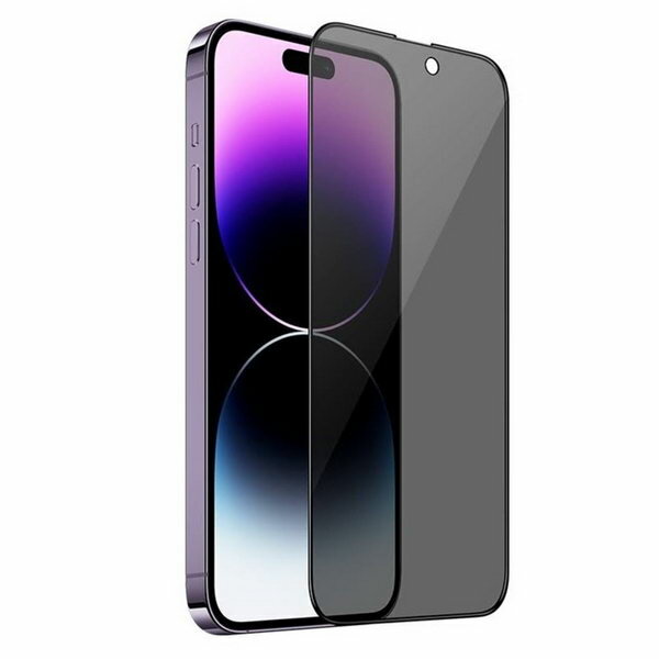 Защитное стекло для iPhone 14 Pro, антишпион, полный клей, 0.33 мм, 9 H