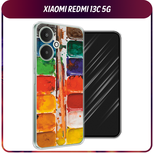 Силиконовый чехол на Xiaomi Redmi 13C 5G/13R 5G/Poco M6 5G / Сяоми Редми 13C 5G/13R 5G/Поко М6 5G Акварель силиконовый чехол на xiaomi redmi 13c 5g 13r 5g poco m6 5g сяоми редми 13c 5g 13r 5g поко м6 5g акварель