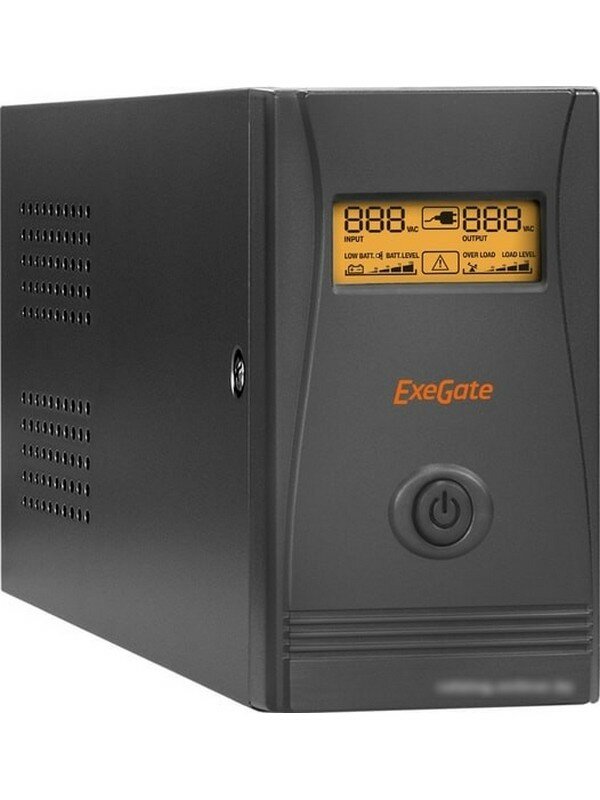 Источник бесперебойного питания Exegate EX292775RUS 800VA/480W, LCD, AVR, 4*C13, Black - фото №5