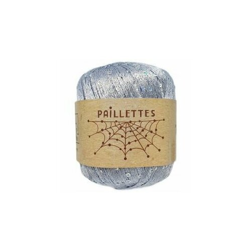 Пряжа Paillettes Wool Sea (071), 50г, 275м, 100% полиэстер (2 шт.)