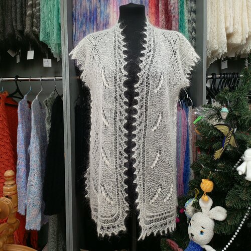 Кардиган Орчанка, размер 46/48, белый