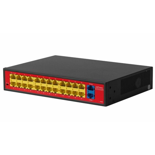 26-портовый PoE коммутатор с двумя гигабитными портами Uplink PND-24P-2G Lite (250W)