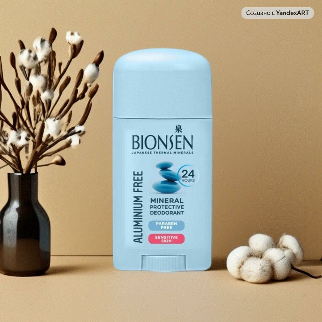 Дезодорант Bionsen Минеральная защита для чувствительной кожи (Alu-Free Mineral Protective Deodorant - Sensitive Skin), (стик) - фото №3