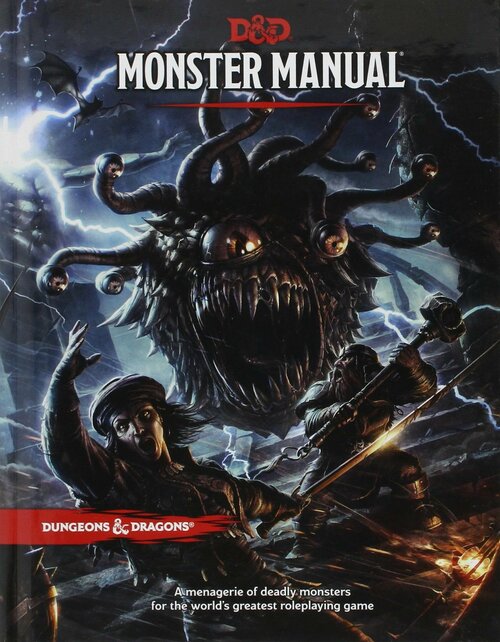 Настольная ролевая игра Dungeons and Dragons: книга правил Monster Manual на английском языке