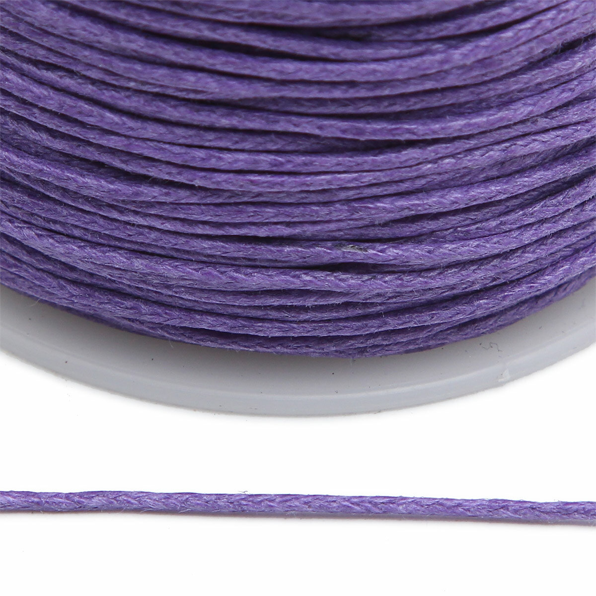 Шнур вощеный 1,0мм*100м цветной на катушке 0371-9002 (170 темно-фиолетовый), 100 м