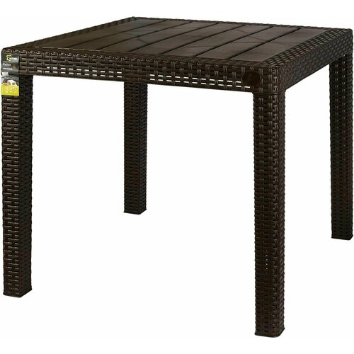 Стол Ingreen Rattan 789х789х70 см пластик коричневый 14918₽