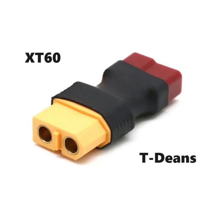 Переходник XT60 на T-Deans (папа / мама) 190 разъемы ХТ60 на T-plug адаптер штекер XT-60 на Т плаг запчасти male female аккумулятор батарея