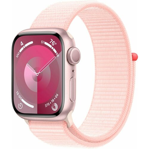 Часы Apple Watch Series 9 45mm Aluminium Case Sport Loop Pink 4328000₽