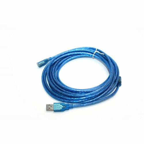 удлинитель usb 3 0 iopen aopen qust 5 метров male female синий acu302 5m USB удлинитель USB(male) - USB(female) длинна 10 метров цвет синий