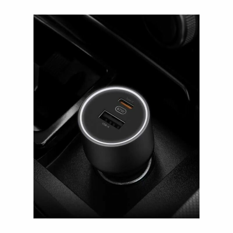 Зарядное устройство автомобильное Xiaomi 67W Car Charger (USB-A + Type-C) - фото №6