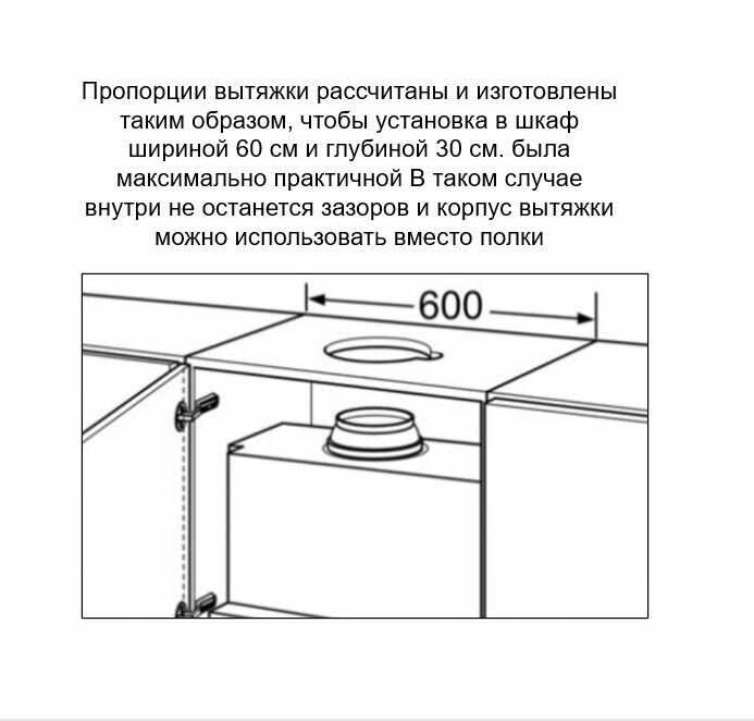 Кухонная вытяжка Elikor: Cube 60П-650 белый/стекло белое - фотография № 10