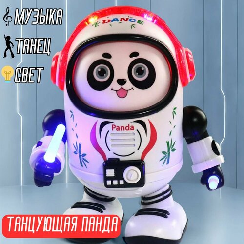 Музыкальная танцующая игрушка Панда в наушниках со световыми и звуковыми эффектами 1150₽