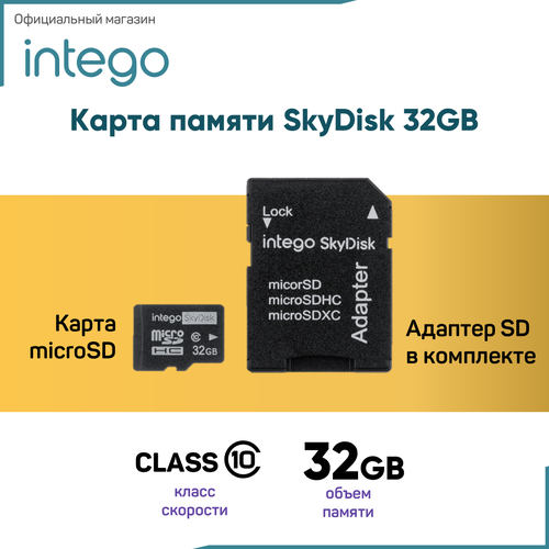 Intego Карта памяти 32 ГБ (INTEGO SkyDisk)